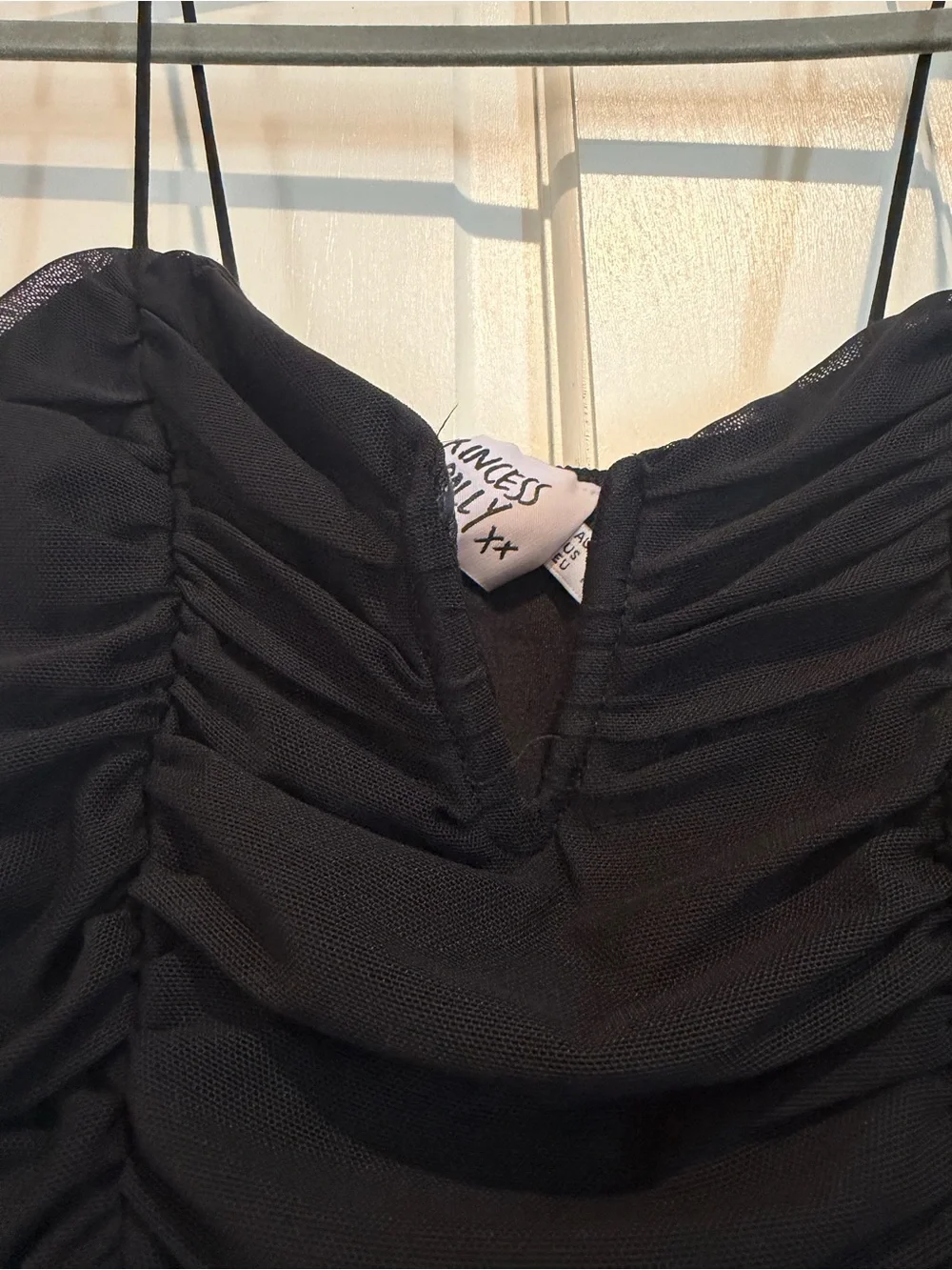 Princess Polly Black Ruched Mini Ruched Dress - Picture 2 of 5
